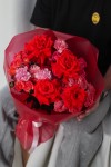 Букет с французскими розами " Любящее Сердце"