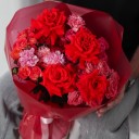 Букет с французскими розами  Любящее Сердце - миниатюра