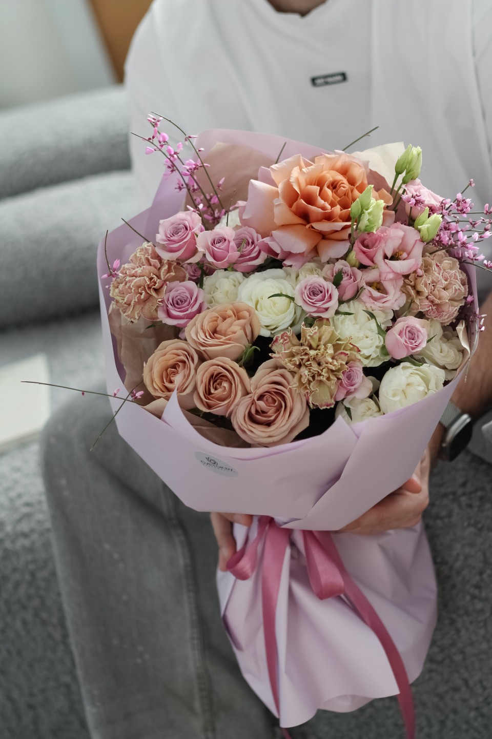 Букет с кустововой розой Танец Фей