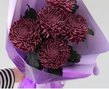 Букеты хризантем