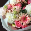 Букет Хрустальный личи - с добавлением зелени - миниатюра 