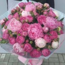 Букет Райский аромат - с добавлением зелени - миниатюра 