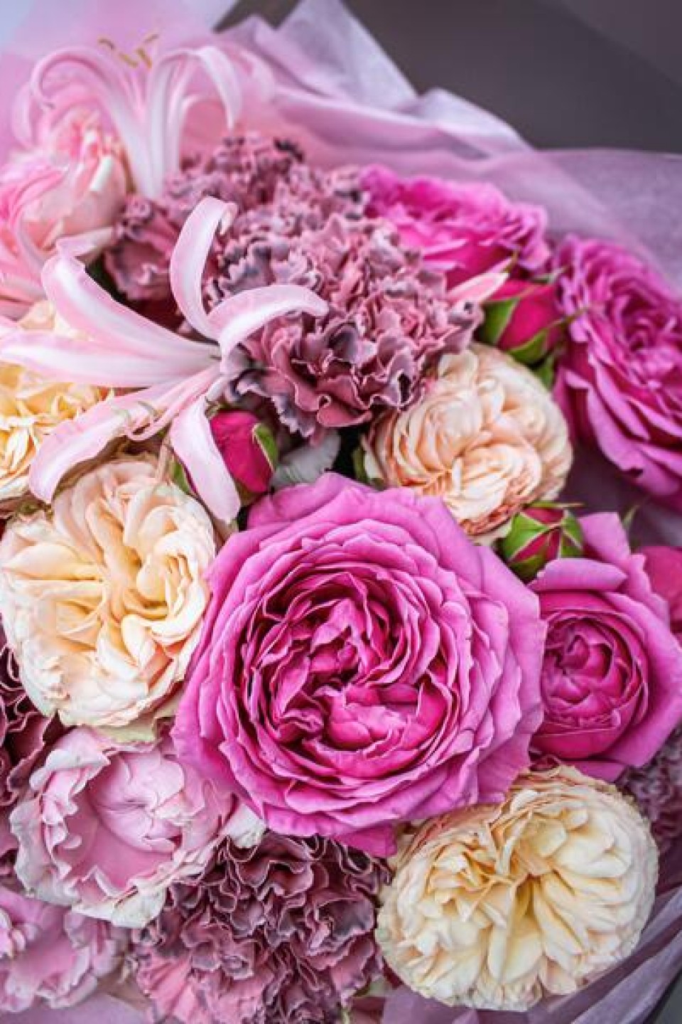 Букет Ванильный крем - с доставкой по Минску