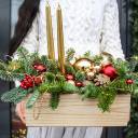 Композиция новогодняя Золотая свеча - миниатюра