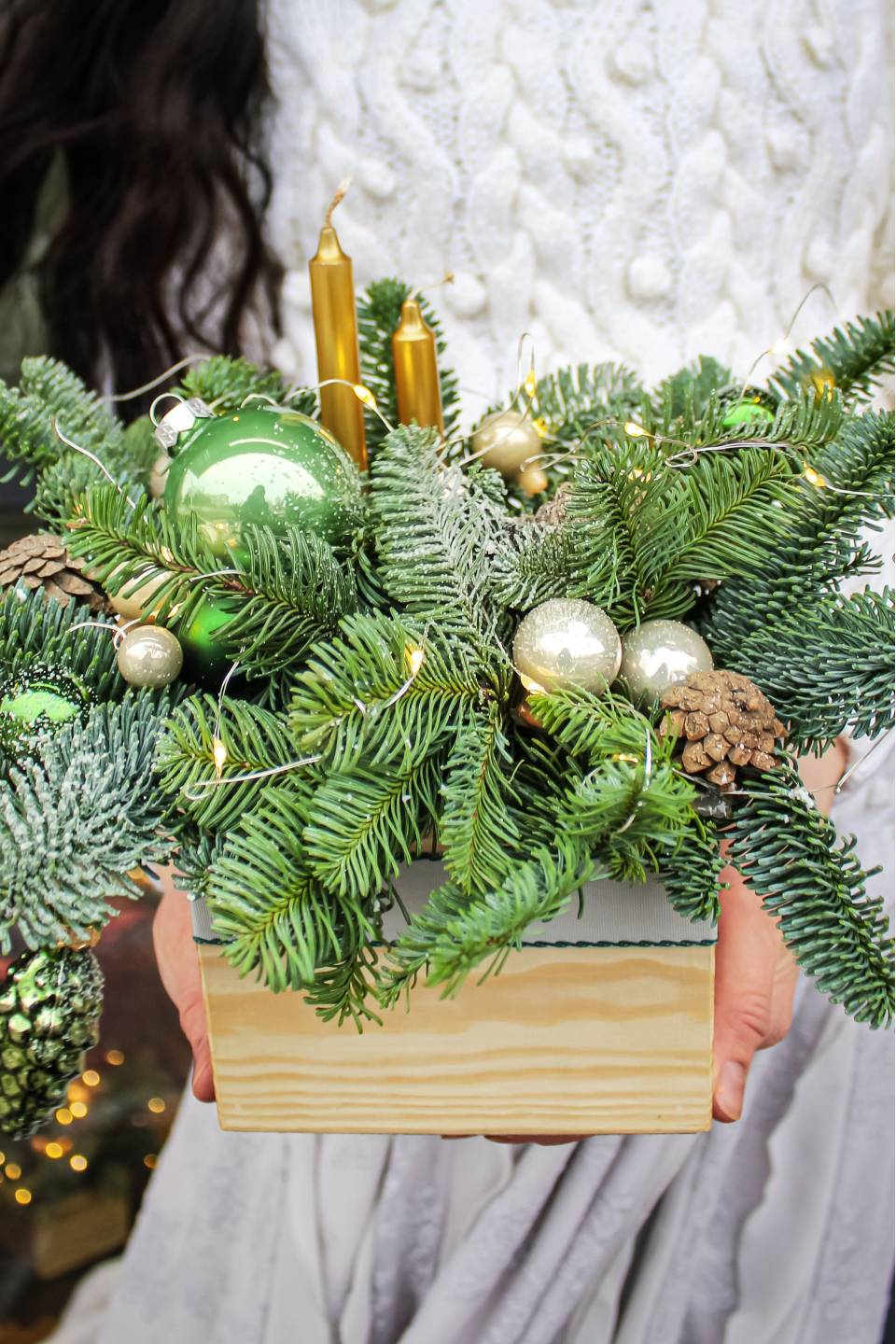 Композиция новогодняя Изумруд