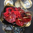 Букет Сингулярность - с добавлением зелени - миниатюра 