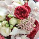 Букет Райская Птица  - с добавлением зелени - миниатюра 