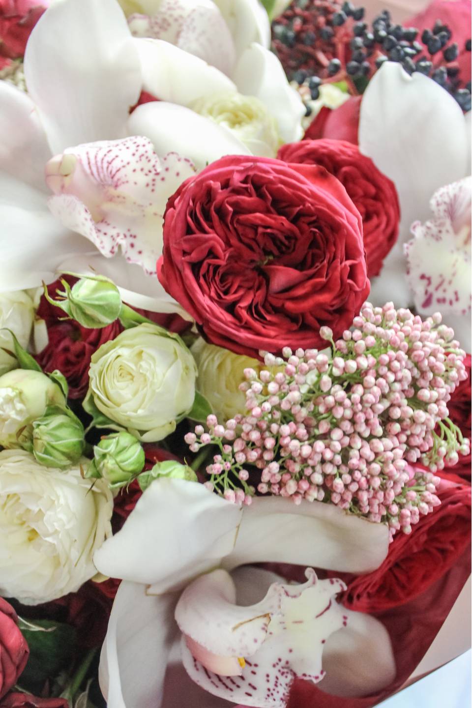 Букет Райская Птица  - с добавлением зелени