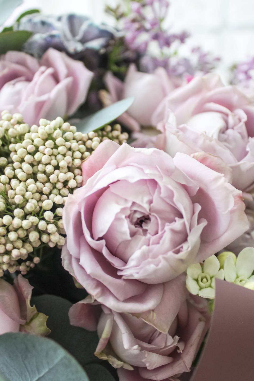 Букет Сиреневая планета - подарочное оформление