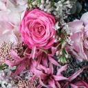 Букет Гортензия и кварц - подарочное оформление - миниатюра