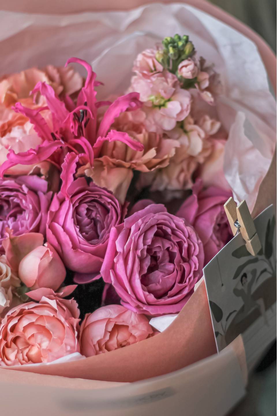 Букет Джейн Эйр - с добавлением зелени