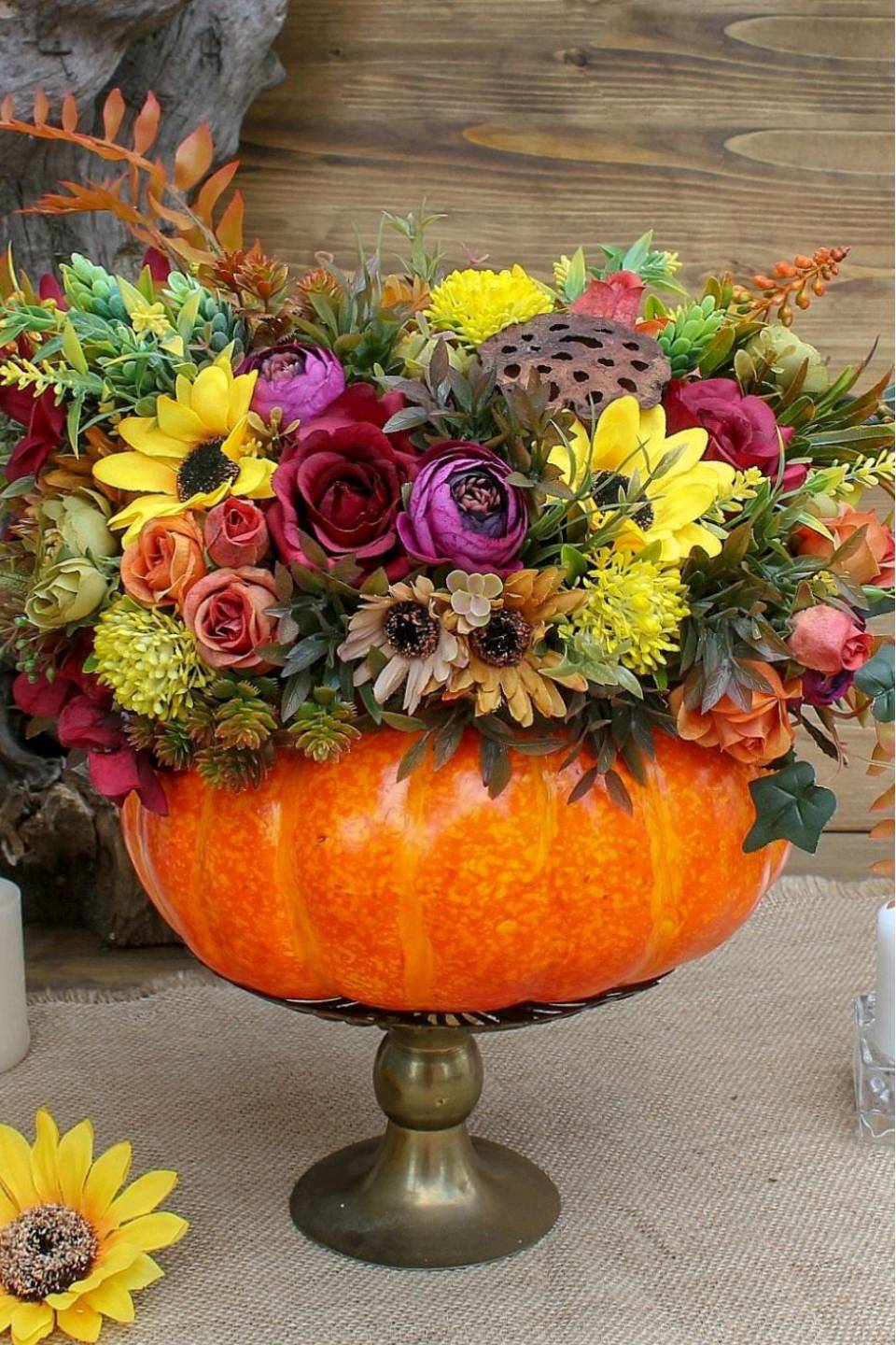 Композиция Яркая тыква №1