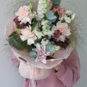 Букет Абельмош - с добавлением зелени - миниатюра 