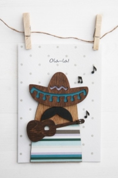 Открытка "Ola la"