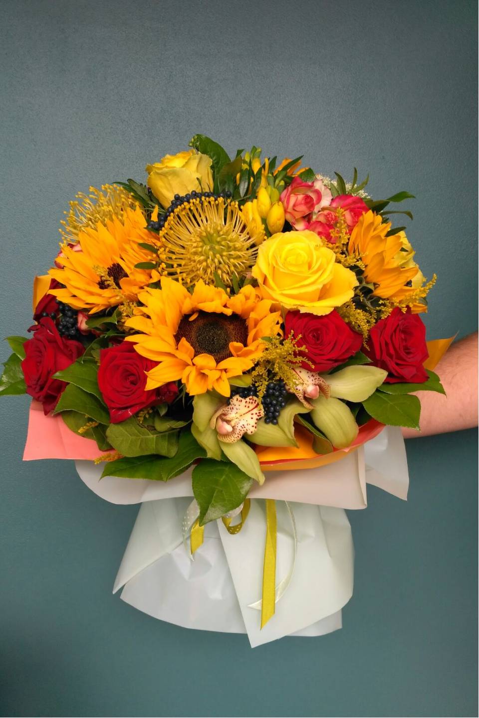 Букет Техас - подарочное оформление