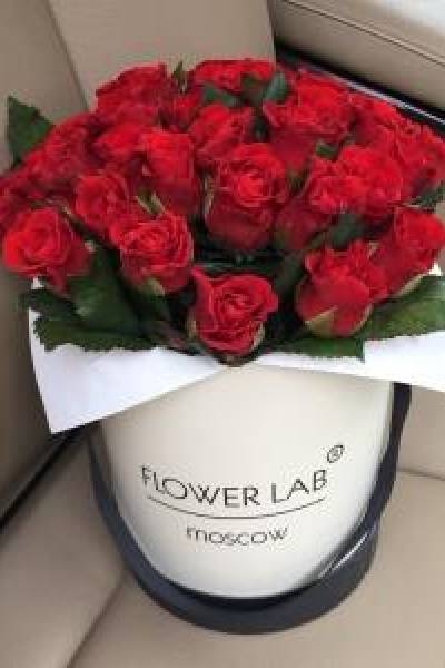 Цветы в коробке "Блеск"