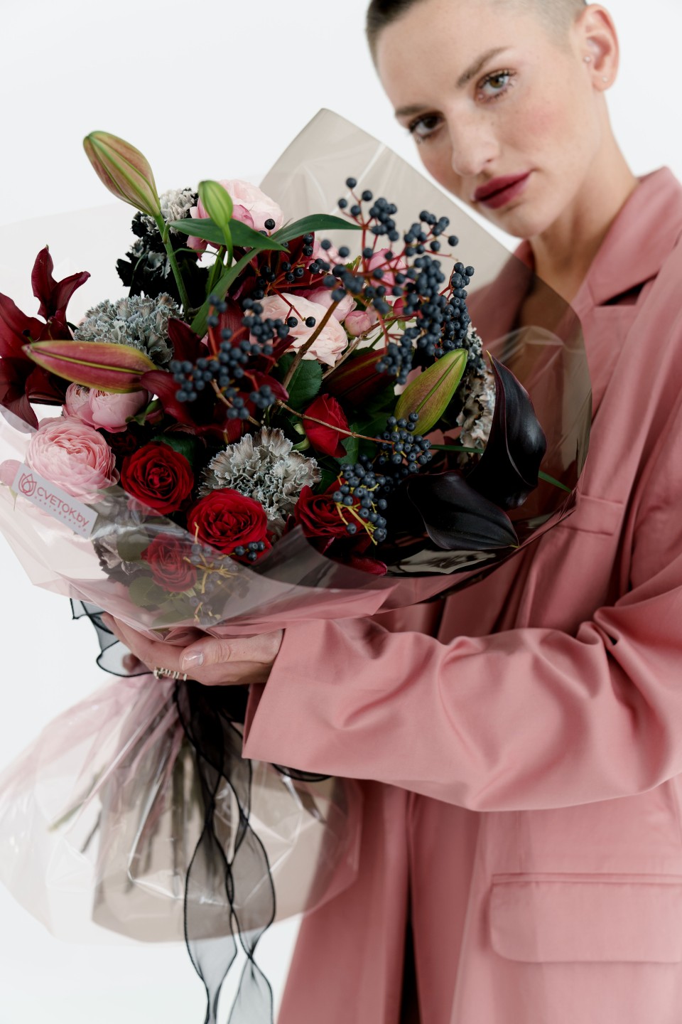 Букет Fantasy - с добавлением зелени