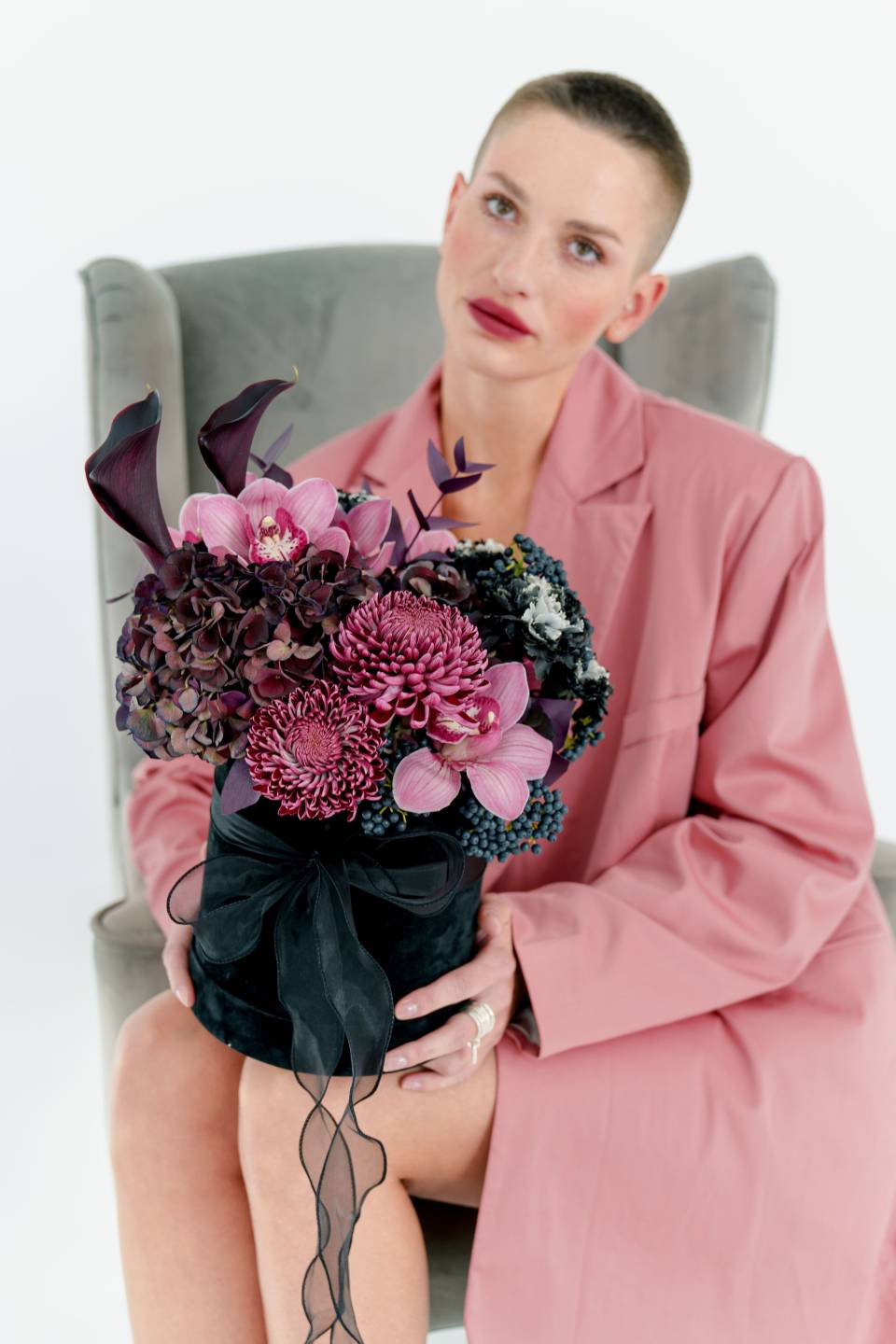 Композиция в черной коробке Эдди - для женщины/молодой пары