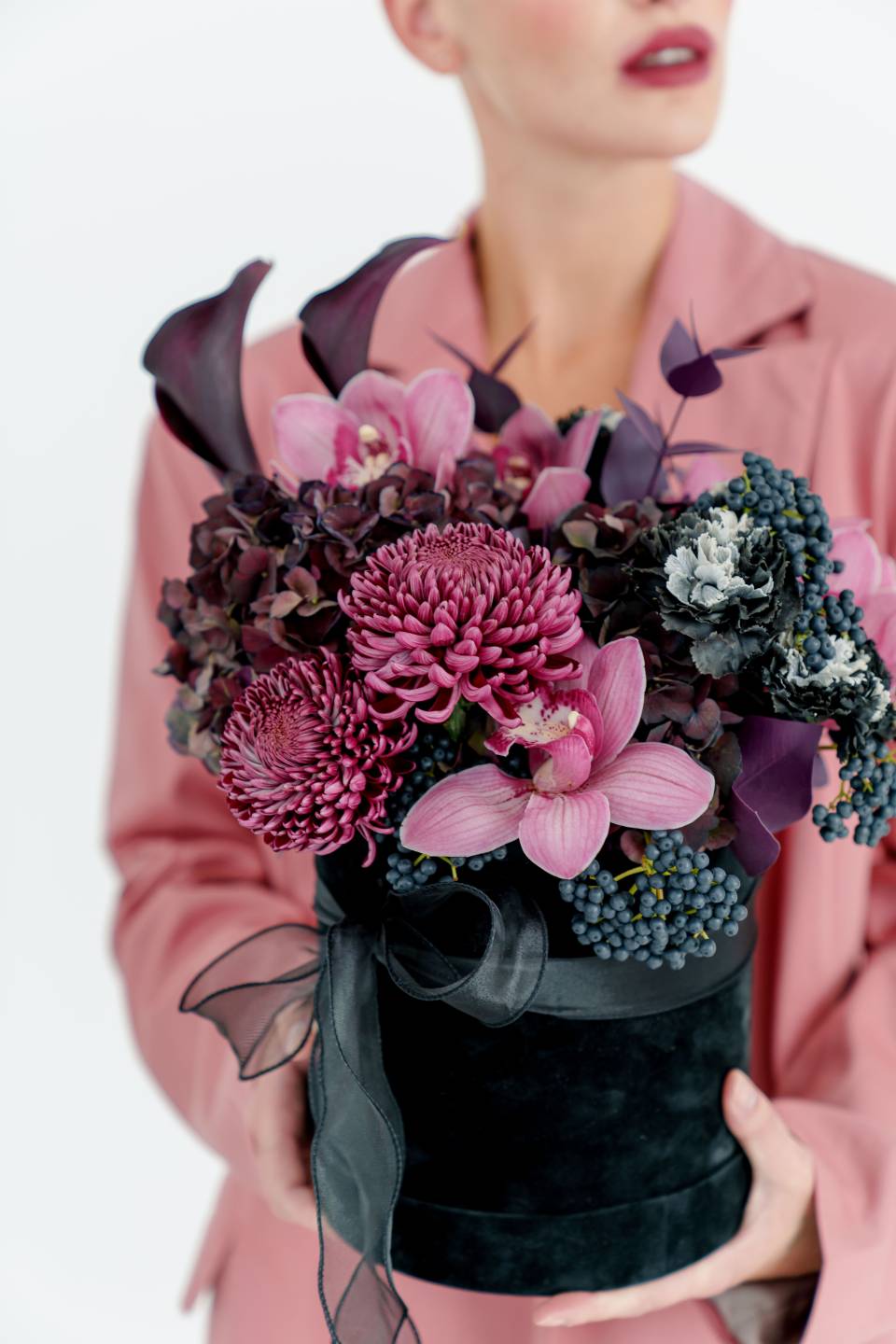 Композиция в черной коробке Эдди - с доставкой по Минску