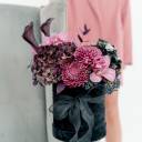 Композиция в черной коробке Эдди - подарочное оформление - миниатюра