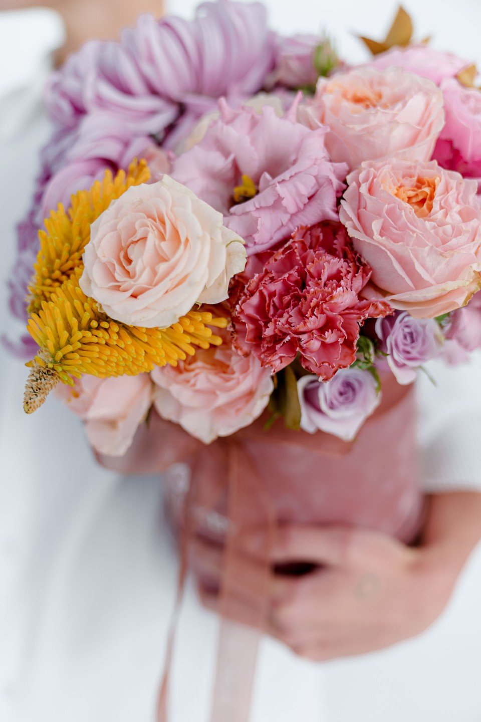 Композиция Асфоделий - с добавлением зелени