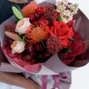 Букет Red pepper - с добавлением зелени - миниатюра 