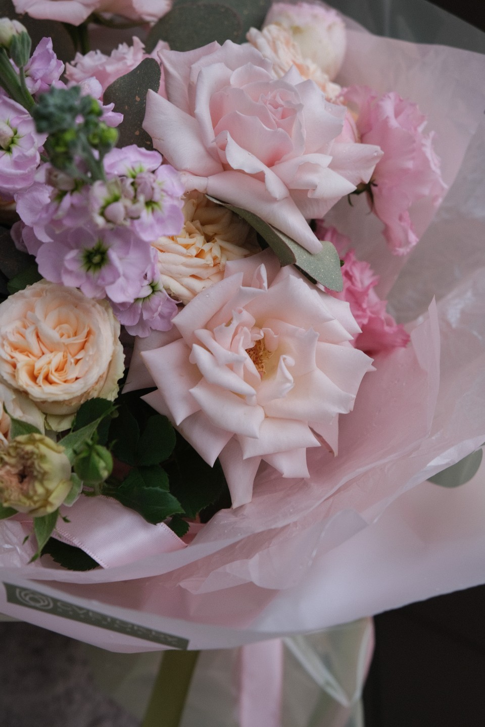 Букет Шайзи - с добавлением зелени