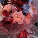 Букет Экспеланс - с добавлением зелени - миниатюра 