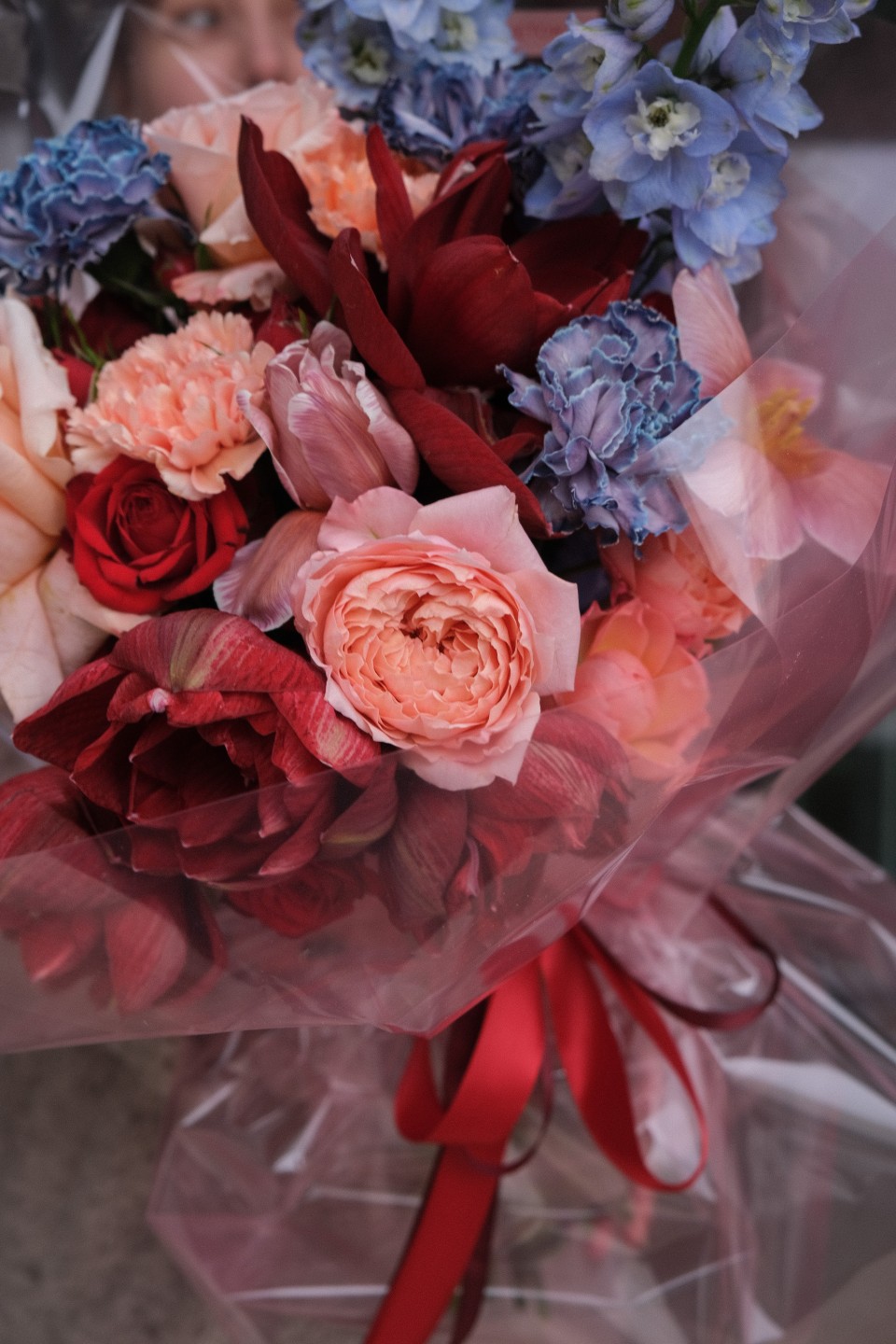 Букет Экспеланс - с добавлением зелени