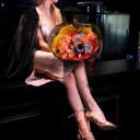 Букет Вунш-пунш - с добавлением зелени - миниатюра 