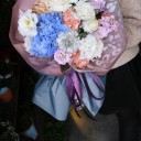 Букет Мэри - с добавлением зелени - миниатюра 