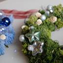 Венок новогодний Christmas Forest - с добавлением зелени - миниатюра 