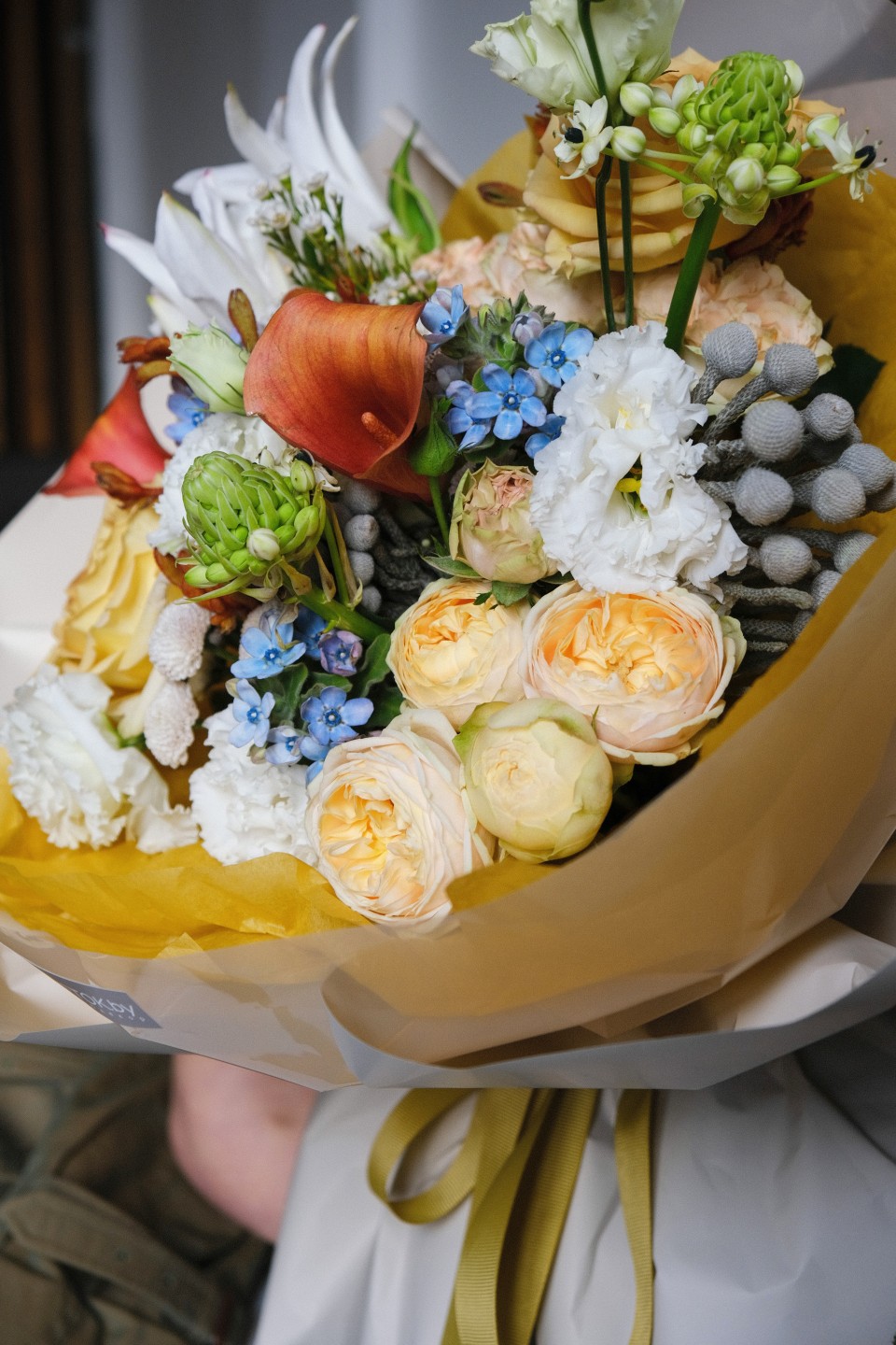 Букет  Киара  - с добавлением зелени