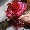 Букет La passion - с добавлением зелени - миниатюра 