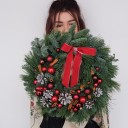 Новогодний венок Глинтвейн - с доставкой по Минску - миниатюра