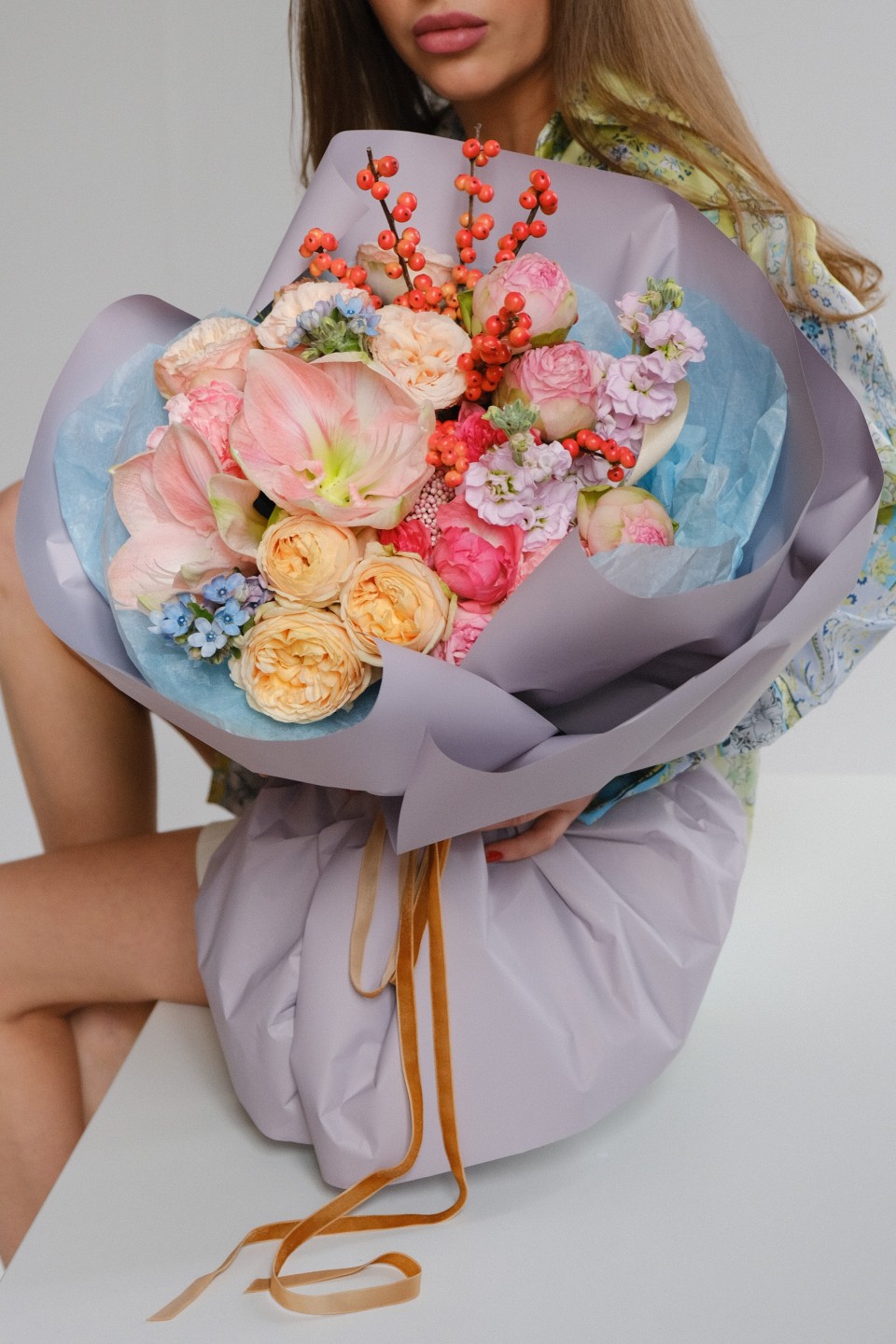 Букет Лия - подарочное оформление