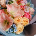 Букет Лия - с добавлением зелени - миниатюра 