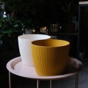 Кашпо ЭКО пластик - с добавлением зелени - миниатюра 