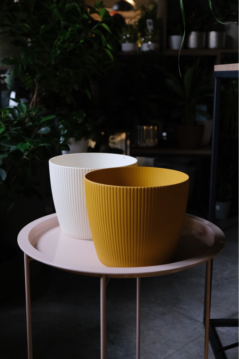 Кашпо ЭКО пластик - с добавлением зелени