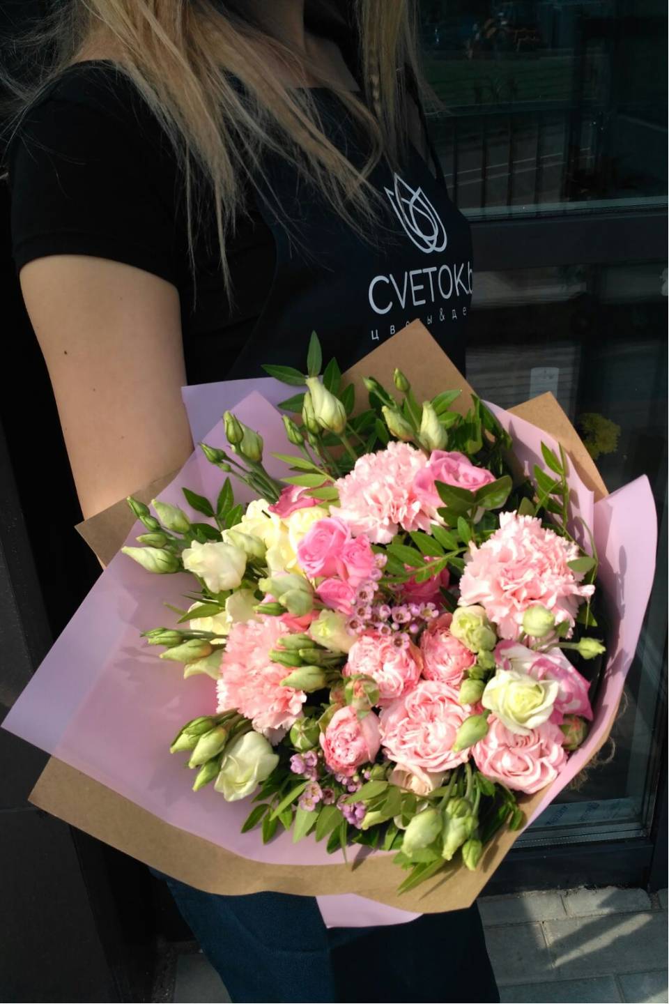 Букет  Дакота - с добавлением зелени