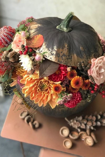 Композиция "Праздничная тыква" №2