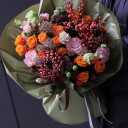 БукетВосточный Пирс - с добавлением зелени - миниатюра 