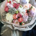 Букет Floral Maestro - с добавлением зелени - миниатюра 