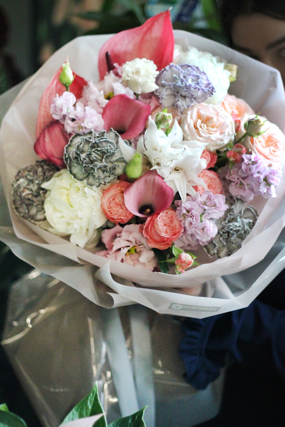 Букет Floral Maestro - с добавлением зелени