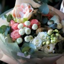 Букет Твой Взгляд - с добавлением зелени - миниатюра 