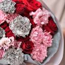 Букет Кудряш - с добавлением зелени - миниатюра 