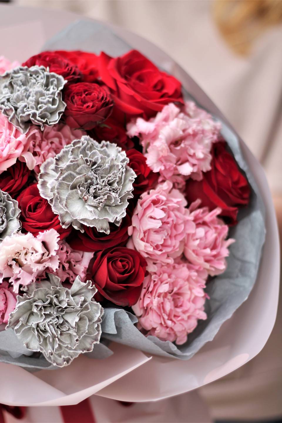 Букет Кудряш - с добавлением зелени