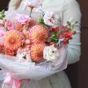 Букет Абрикосовый пирог - подарочное оформление - миниатюра