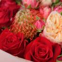 Букет Мирабель - с добавлением зелени - миниатюра 