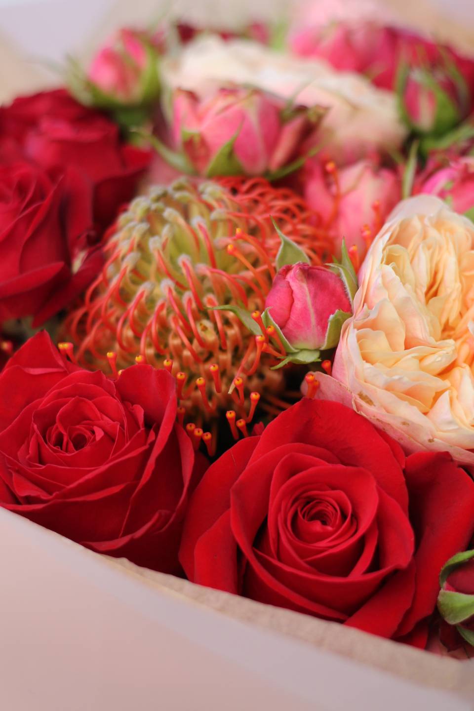 Букет Мирабель - с добавлением зелени